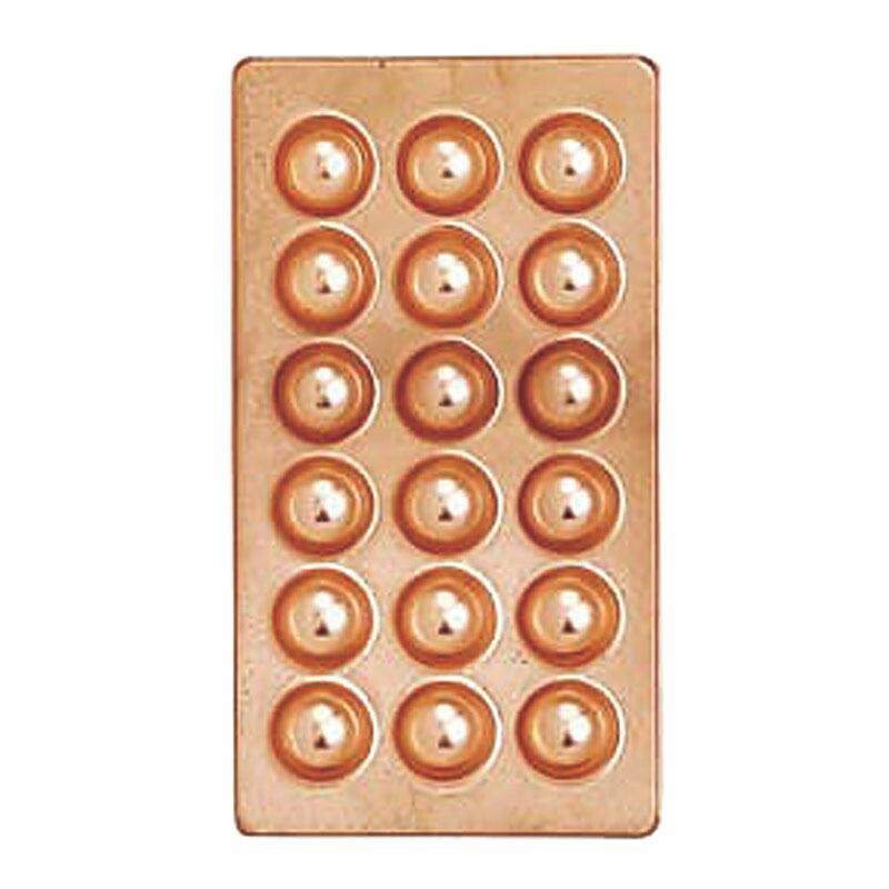 カンダ 銅製たこ焼天板 18穴 【北海道・沖縄・離島配送不可】