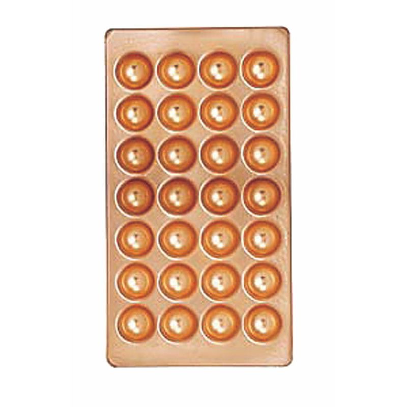 カンダ 銅製たこ焼天板 28穴 【北海道・沖縄・離島配送不可】