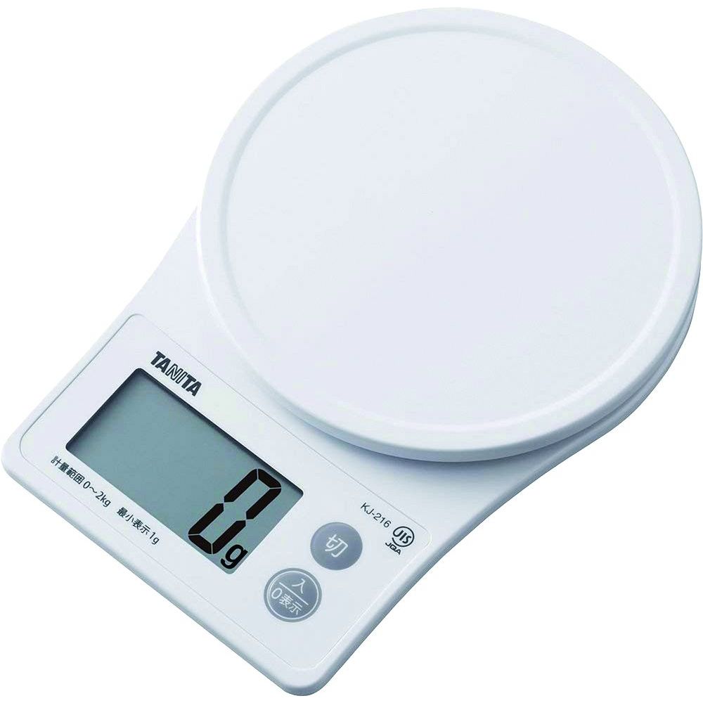 Kitchen Scales - タニタ KJ-216WH デジタルクッキングスケール 2kg 【北海道・沖縄・離島配送不可】