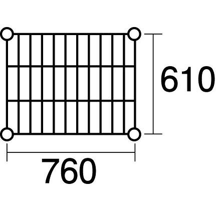本間冬治工業 430弁慶シェルフ 棚 奥行610×幅760mm 430-610-760 【北海道・沖縄・離島配送不可】