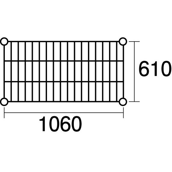 本間冬治工業 430弁慶シェルフ 棚 奥行610×幅1060mm 430-610-1060 【北海道・沖縄・離島配送不可】