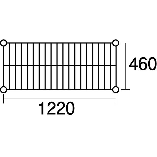 本間冬治工業 304耐冷仕様弁慶ステンレスシェルフ 棚 奥行460×幅1220mm 耐冷-460-1220 【北海道・沖縄・離島配送不可】