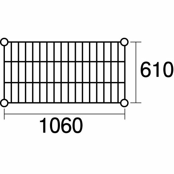 本間冬治工業 304耐冷仕様弁慶ステンレスシェルフ 棚 奥行610×幅1060mm 耐冷-610-1060 【北海道・沖縄・離島配送不可】