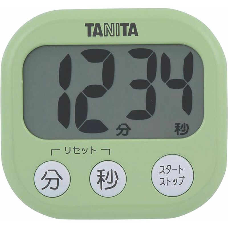 タニタ TD-384 デジタルタイマー でか見えタイマー ピスタチオグリーン 【北海道・沖縄・離島配送不可】