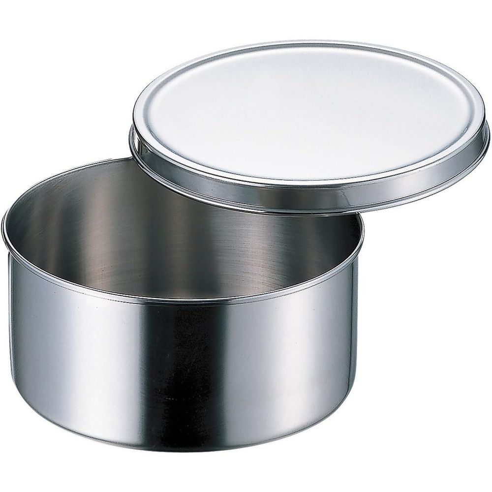 赤川器物製作所 AG 丸型調味料入 (ツマミ無) 14cm 【北海道・沖縄・離島配送不可】