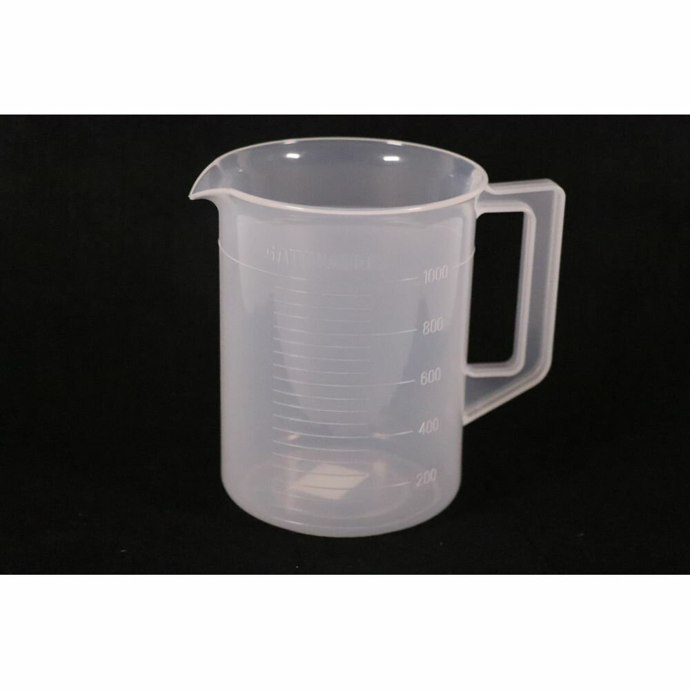 Measuring Cups - （まとめ買い）高森コーキ ポリプロピレン手付ビーカー 1030 1L 〔×5〕 【北海道・沖縄・離島配送不可】