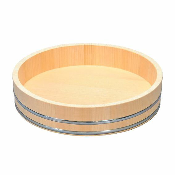 カンダ 飯台(サワラ製) ステンレス箍 54cm 3升 【北海道・沖縄・離島配送不可】