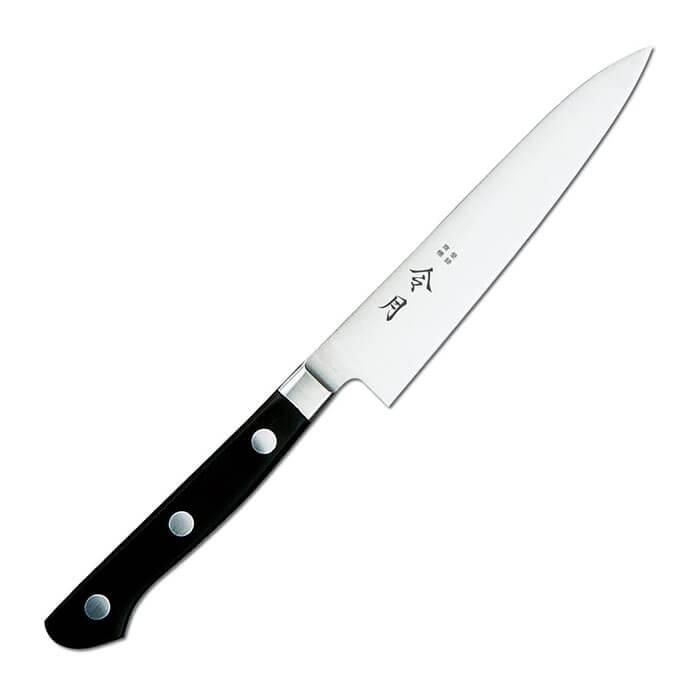 材質：モリブデン特殊鋼　ハンドル：POM樹脂刃渡×全長mm：120×235生産地：日本（燕三条）日本製※画像のサイズ感と実際のお届け商品のサイズ感は異なる場合があります。商品名および仕様に記載のサイズ・カラー等がお届けの商品になります。[ 包丁(令月) ペティ—ナイフ ]