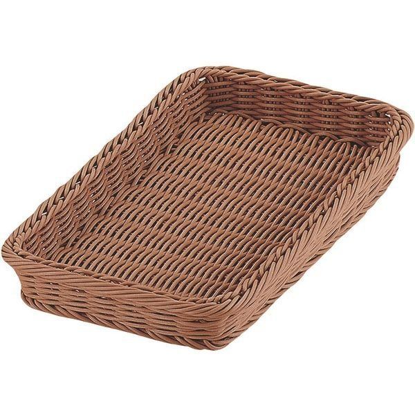 （まとめ買い）トーダイ PPラタン アメニティートレー32型 ブラウン CO-704-BR 〔×3〕 【北海道・沖縄・離島配送不可】