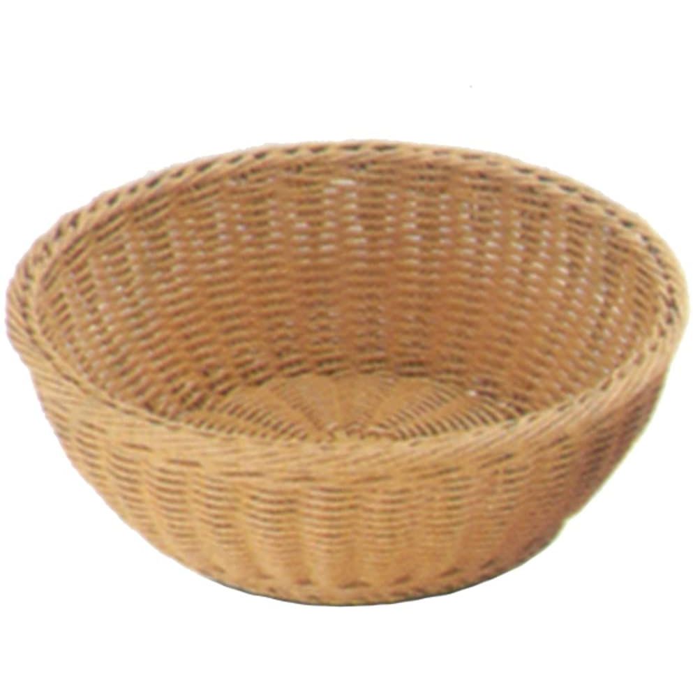 （まとめ買い）トーダイ PPラタン 丸型バスケット18型 アイボリー RO-203-IV 〔×5〕 【北海道・沖縄・離島配送不可】