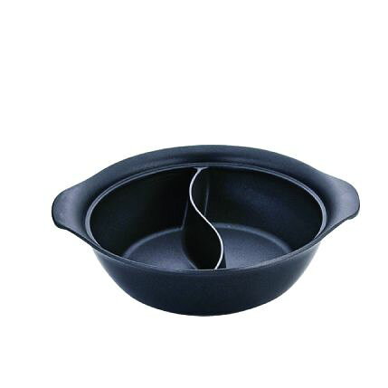 材質：アルミニウム外径×高さmm（容量L）：φ300×H80（3.8）生産地：日本（燕三条）日本製※画像のサイズ感と実際のお届け商品のサイズ感は異なる場合があります。商品名および仕様に記載のサイズ・カラー等がお届けの商品になります。[ ちり鍋(IH) 2仕切り鍋（IH) ]
