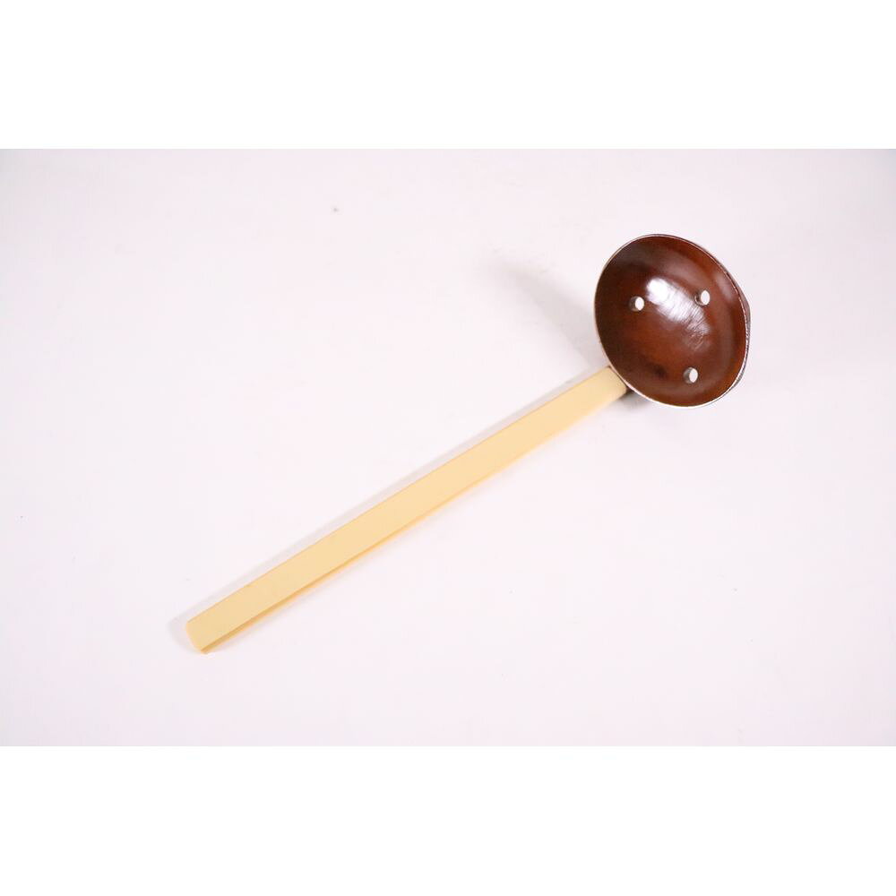 Soup Ladle （Holed） - （まとめ買い）萬洋 塗りお玉 穴明大 〔×3〕 【北海道・沖縄・離島配送不可】