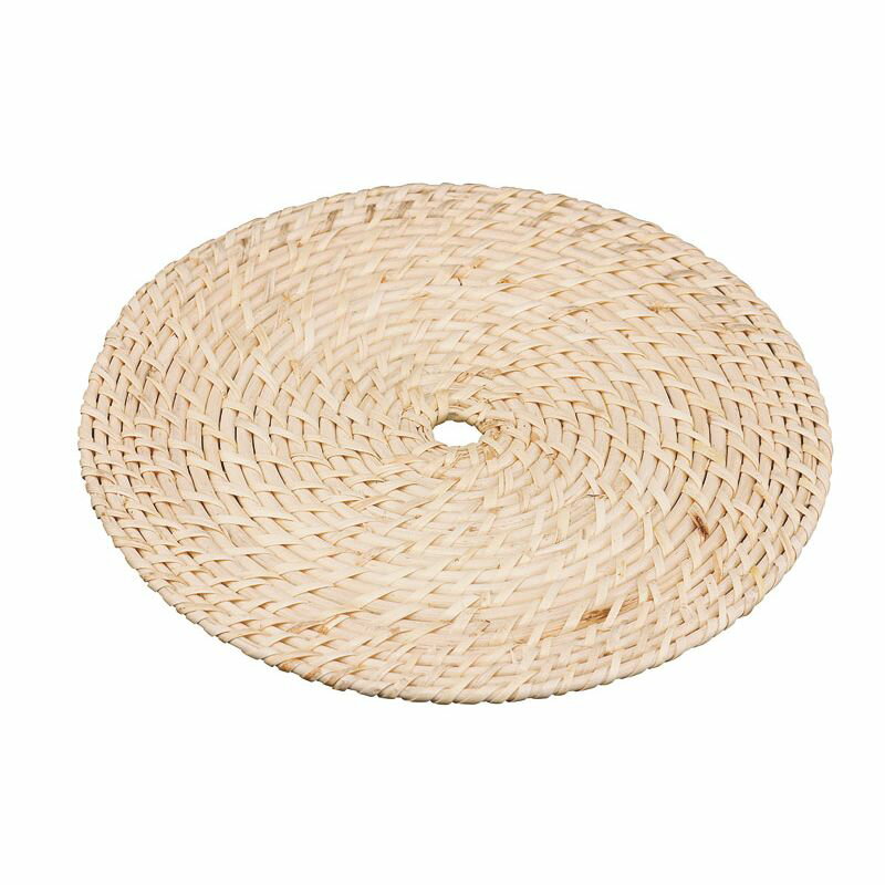 山下工芸 籐 白鍋敷 大 【北海道・沖縄・離島配送不可】