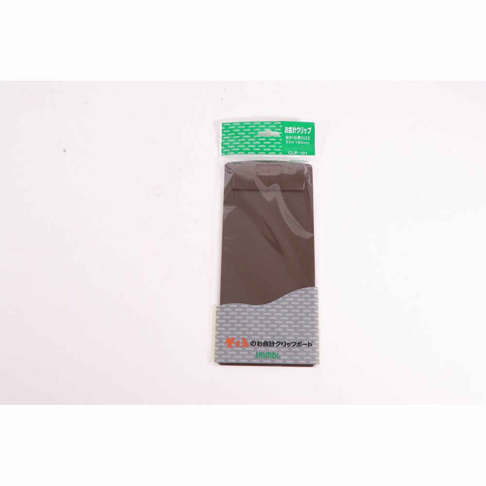 （まとめ買い）シンビ CLIP-101 伝票クリップ 茶 〔×5〕 【北海道・沖縄・離島配送不可】