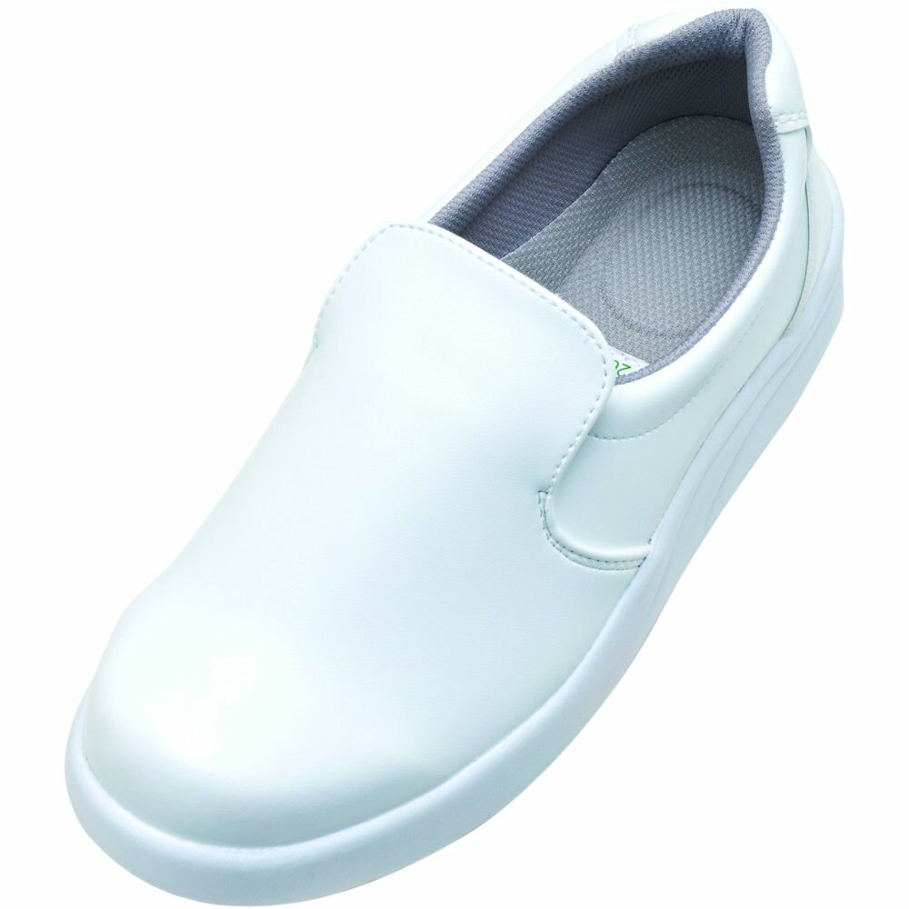 ・人工皮革ポリウレタンアッパー・裏布吸汗ライニング・幅広ゆったりEEE・衝撃吸収底・耐油・防滑グリッドソール材質：甲：合成皮革　底：合成ゴム生産地：中国[ コックシューズ 作業靴 厨房シューズ ]