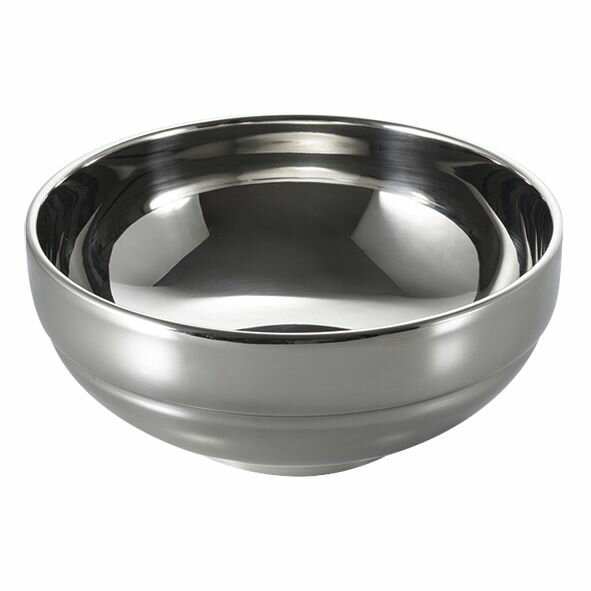 （まとめ買い）カンダ メタル丼 スタッキー 塗装仕様 白 〔×3〕 【北海道・沖縄・離島配送不可】