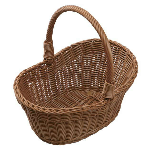 （まとめ買い）トーダイ 小判型 ピクニックバスケット 大 ブラウンPB-460-BR 〔×3〕 【北海道・沖縄・離島配送不可】