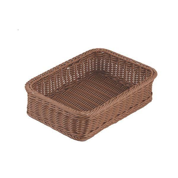 （まとめ買い）トーダイ 角型バスケット 33型 ブラウンRE-316-BR 〔×3〕 【北海道・沖縄・離島配送不可】