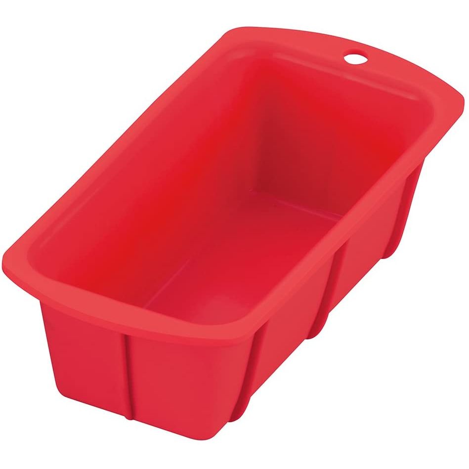 岡部洋食器 日本製 シリコンパウンドケーキ型 17cm レッド CM-03