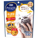 日本ペットフード コンボ プレゼント キャット おやつ 歯の健康と口臭ケア シーフードミックス味 42g(小分け14袋) 【北海道・沖縄・離島配送不可】