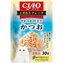 いなばペットフード CIAO こだわりフレーク やわらか仕立てかつお 30g 猫用フード 【北海道・沖縄・離島配送不可】