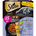 1粒で2つの食感、猫が夢中になるおいしさ・15歳以上のシニア猫に対応し、健康維持をサポートする抗酸化成分を配合。・香りの高いまぐろを中心に4つの人気素材をセレクトしました。・独自のクリスピー製法により、こんがり香ばしく焼き上げた外側のカリカリ層のサクサク食感と内側のクリーム層との2層粒で、食べたことのある猫ちゃんもそうでない猫ちゃんも楽しめる食感になっています。【原材料(成分)】肉類(チキンミール、牛・羊副産物、チキンエキス、家禽ミール、ささみエキス、ビーフエキス等)、穀類(とうもろこし、米、小麦等)、油脂類、酵母、ビートパルプ、魚介類(まぐろエキス、ずわいがにエキス、たいエキス、ほたてエキス等)、フラクトオリゴ糖、ビタミン類(A、B1、B2、B6、B12、C、D3、E、コリン、ナイアシン、パントテン酸、葉酸)、ミネラル類(Ca、Cl、Cu、Fe、I、K、Mg、Mn、Na、Se、Zn)、アミノ酸類(タウリン、ヒスチジン、フェニルアラニン、メチオニン)、着色料(カラメル、青2、赤102、黄4)、酸化防止剤(BHA、BHT、クエン酸)【保証成分】タンパク質30.0％以上、脂質17.0％以上、粗繊維5.0％以下、灰分10.0％以下、水分12.0％以下【エネルギー】405kcal/100g【給与方法】体重2kg：35g、3kg：45g、4kg：55g、5kg：65g、6kg：70g【賞味／使用期限(未開封)】18ヶ月【原産国または製造地】タイ【保管方法】・誤食防止のため、小児の手の届かない場所に保管してください。・開封後は直射日光・高温多湿を避けて保存し、なるべく早く使い切ってください。・虫が入らないように、しっかり密封してください。【個装サイズ】147×167×62mm【個装重量】280g【分類】猫用フード：ドライフード※商品パッケージのリニューアル等により商品画像とお届け商品のパッケージが異なる場合がございます。予めご了承お願い致します。