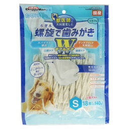 （まとめ買い）ドギーマン ホワイデント 螺旋で歯みがき Wケア S 18本 犬用おやつ 〔×9〕 【北海道・沖縄・離島配送不可】