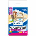 （まとめ買い）エリエール キミおもい パワフル消臭・抗菌 システムトイレ用シート 複数ネコ用 16枚 ペット用品 〔×3〕 【北海道・沖縄・離島配送不可】