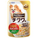 (まとめ買い)ユニ・チャーム ベストバランス パウチ チワワ用 鶏ささみ・緑黄色野菜・キャベツ入り 60g 犬用フード 〔×36〕 【北海道・沖縄・離島配送不可】