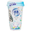 ユニ・チャーム 猫トイレまくだけ 香り広がる消臭ビーズふんわりナチュラルソープの香り 450ml 猫用 【北海道・沖縄・離島配送不可】(4)