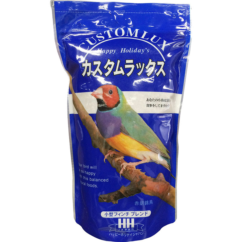 （まとめ買い）ハッピーホリデイ カスタムラックス 小型フィンチブレンド 0.83L 鳥用フード 〔×6〕 【北海道・沖縄・離島配送不可】