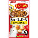 (まとめ買い)いなばペットフード いなば ちゅ~るボール まぐろ・ほたて味 10g×3袋 猫用おやつ 〔×16〕 【北海道・沖縄・離島配送不可】