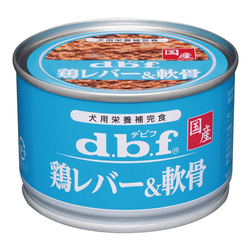 鶏レバーを粗挽きにし軟骨を加えた犬用栄養補完食！・鉄分やビタミンAを含む鶏レバーを粗挽きにし、豚軟骨を加えました。・軟骨にはカルシウムやコラーゲンが含まれています。【原材料(成分)】鶏内臓(鶏レバー、鶏心臓)、豚軟骨、増粘安定剤(増粘多糖類)【保証成分】たんぱく質10.0％以上、脂質3.5％以上、粗繊維0.5％以下、灰分1.5％以下、水分85.0％以下、ナトリウム0.08％以下【エネルギー】85kcal/100g【給与方法】・ペットの運動量、体調を考慮して量を調整してください。・総合栄養食(ドライフード等)と一緒に与えてください。【賞味／使用期限(未開封)】1080日【原産国または製造地】日本【保管方法】・開缶後は別の容器に移し替え、冷蔵庫で保管して早めに与えてください。【個装サイズ】77×51×77mm【個装重量】198g【その他備考】・加熱による焦げや色むら、開缶時の気圧差による空気流入でくぼみが生じることがありますが、品質には問題ありません。【分類】犬用フード：犬用缶詰[ ドッグフード ]※商品パッケージのリニューアル等により商品画像とお届け商品のパッケージが異なる場合がございます。予めご了承お願い致します。