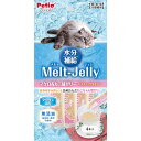 (まとめ買い)ペティオ メルトジュレ 水分補給 マグロ&カニ味ゼリー スティック 4本入 猫用おやつ 〔×18〕 【北海道・沖縄・離島配送不可】