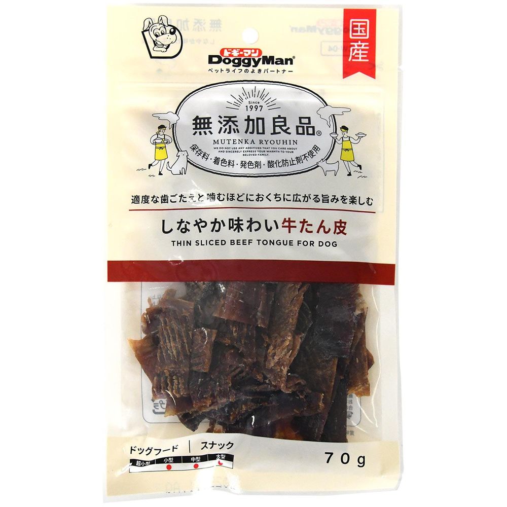 Other - （まとめ買い）ドギーマン 無添加良品 しなやか味わい牛たん皮 70g 犬用おやつ 〔×9〕 【北海道・沖縄・離島配送不可】