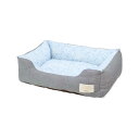 ペットプロ Homey ひんやり冷感スタイリッシュツイルスクエアベッド S ブルーグレー 夏用 犬猫用 ペット用品 【北海道・沖縄・離島配送不可】