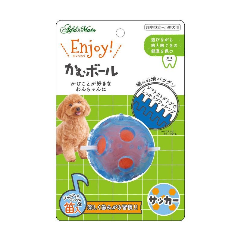 噛み心地バツグン！楽しく歯みがき習慣！・転がしたり持ってこい遊びにぴったり！ボール形状のデンタル玩具です。・ラバーカバーの中にぬいぐるみボールが入っており、2種類の噛み心地を楽しめます。・ラバーボールの表面にはたくさんの突起があり、デンタル効果を得られます。・ぬいぐるみボールの中には笛とシャカシャカフィルムが入っており、音でも楽しめます。【材質/素材】スチレン系熱可塑性エラストマー、ポリエステル、EVA樹脂、ポリプロピレン【原産国または製造地】中国【商品使用時サイズ】商品サイズ：約 幅6.6×奥行6.6×高さ6.6cm【その他詳細】【適応種】超小型犬〜小型犬【個装サイズ】120×66×190mm【個装重量】51g【分類】ペット用品：犬用玩具（おもちゃ）：訓練・しつけ玩具[ ペットトイ ドッグトイ ]※商品パッケージのリニューアル等により商品画像とお届け商品のパッケージが異なる場合がございます。予めご了承お願い致します。