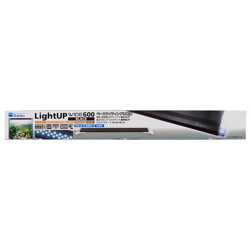 ベースライティングに最適・薄型、高輝度LEDチップで明るさUP・歪みのないアルミボディで放熱性UP・スライドステーでぴったりセット【材質/素材】アルミ【原産国または製造地】中国【商品使用時サイズ】奥行68mm×幅588mm、ステー高さ30mm、ステースライド60mmまで、本体厚さ10mm【その他詳細】【電源】入力：AC100〜240V(50/60Hz)、出力：DC24V＝0.65A【定格消費電力】16W【適合水槽サイズ】60〜72cm水槽用【電源コード長】1.5m【個装サイズ】620×75×60mm【個装重量】500g【分類】観賞魚用品：水槽用品※商品パッケージのリニューアル等により商品画像とお届け商品のパッケージが異なる場合がございます。予めご了承お願い致します。
