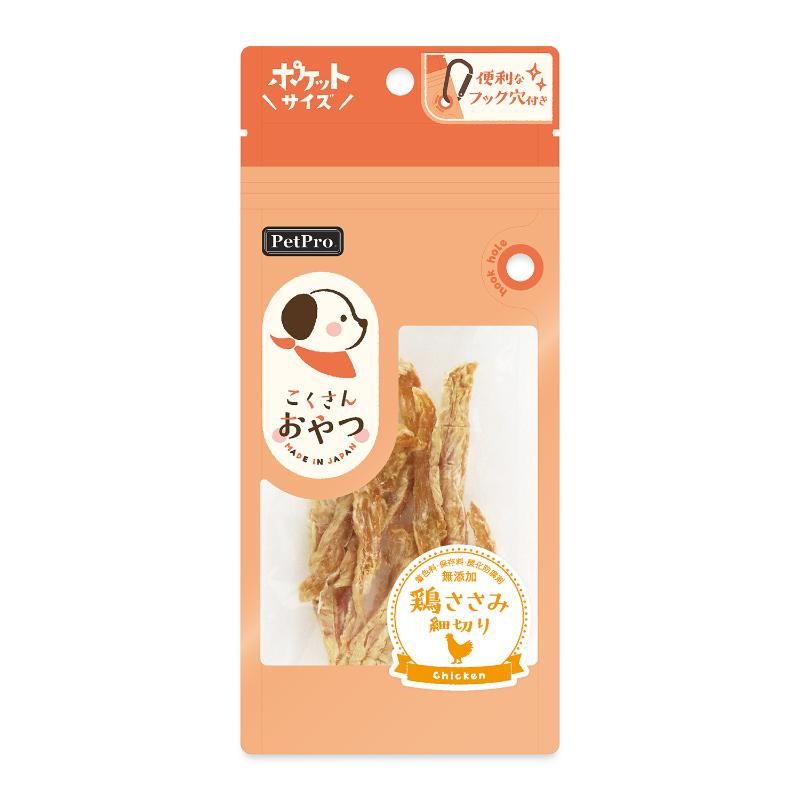 （まとめ買い）ペットプロ ペットプロ こくさんおやつ 鶏ささみ細切り 15g 犬用おやつ 〔×14〕 【北海道・沖縄・離島配送不可】