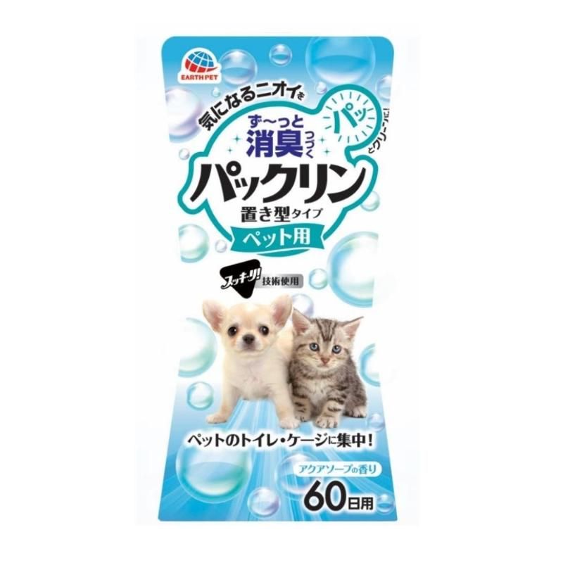 （まとめ買い）アース・ペット パックリン 置き型タイプ アクアソープの香り 400ml 犬猫用 ペット用品 〔×5〕 【北海道・沖縄・離島配送不可】