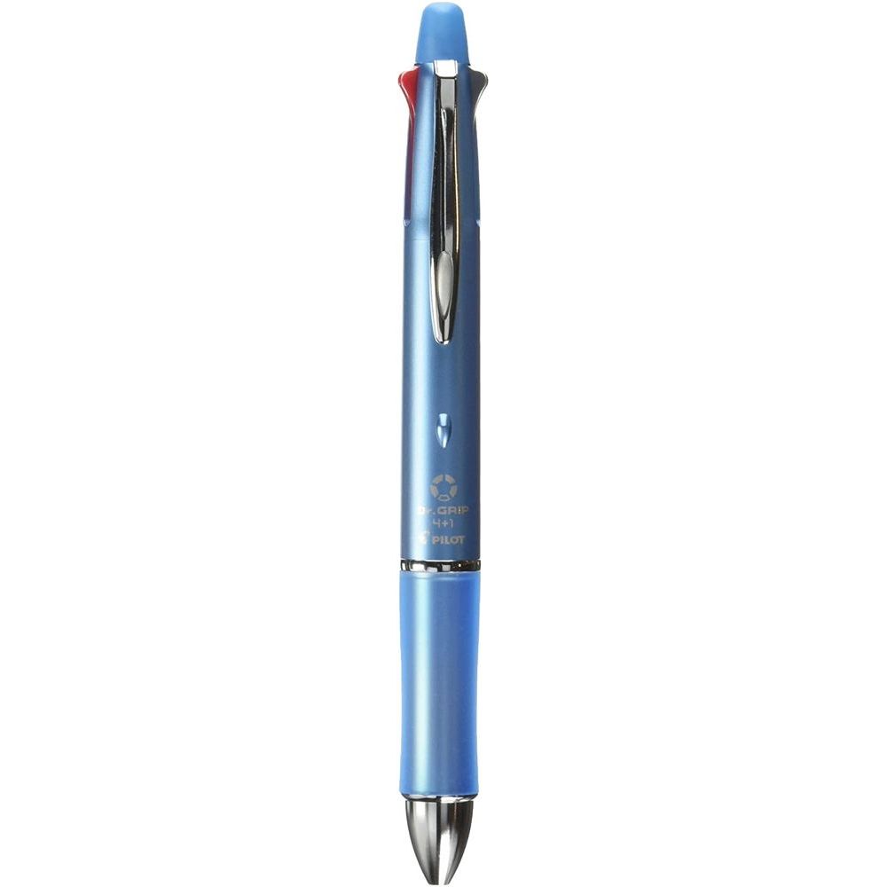 Writing Things - 【メール便発送】パイロット 多機能ペン ドクターグリップ4+1 0.5mm アイスブルー BKHDF1SEF-IL