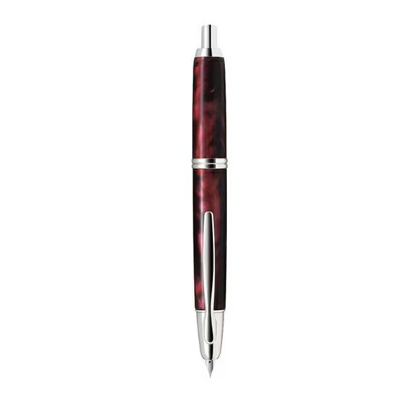 PILOT - パイロット ノック式万年筆 キャップレスSE ペン種M型(中字) マーブルレッド FCSE3MR-MAR-M 【北海道・沖縄・離島配送不可】
