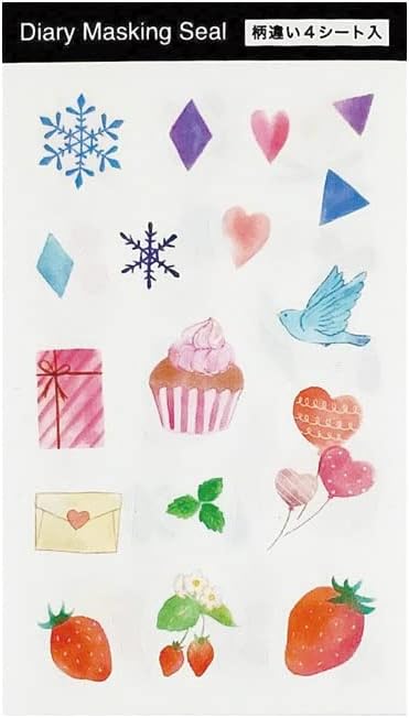 【メール便発送】パインブック ダイアリー マスキングシール 四季 TM01186