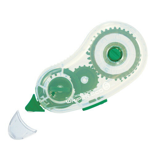 （まとめ買い）プラス 修正テープ ホワイパーエコ 本体 5mm グリーン WH-305T 〔5個セット〕 【北海道・沖縄・離島配送不可】