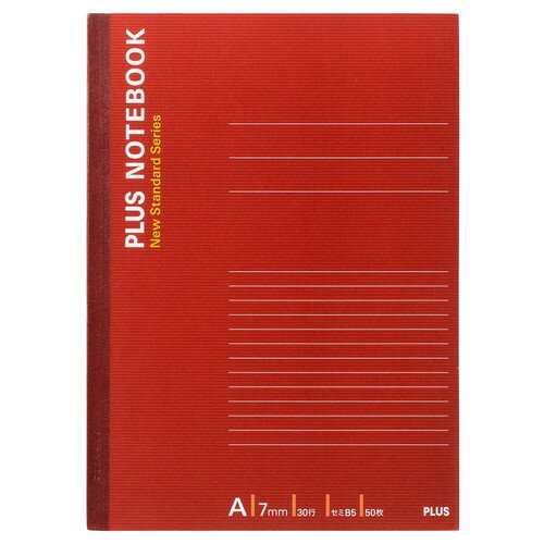 樂天商城 - （まとめ買い）プラス ノートブック セミB5 A罫 50枚 NO-005AS 〔10冊セット〕 【北海道・沖縄・離島配送不可】