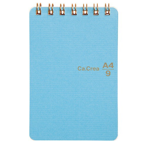 （まとめ買い）プラス ノート カ.クリエ A4×1/9 方眼罫 5mm そら RT-740GC 〔10冊セット〕 【北海道・沖縄・離島配送不可】