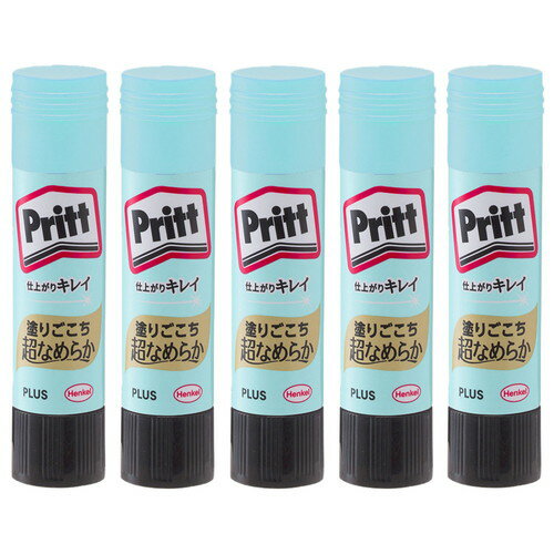 （まとめ買い）プラス スティックのり スムーズプリット レギュラー セリースパック入り 5本入 NS-721-5P 〔5パックセット〕 【北海道・沖縄・離島配送不可】