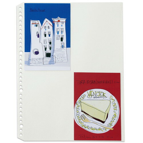 プラス クリアーファイル差替リフィル ポケットリフィール A4 4ポケット 2・4・30穴共用 10枚入 RE-144RW-10P 【北海道・沖縄・離島配送不可】