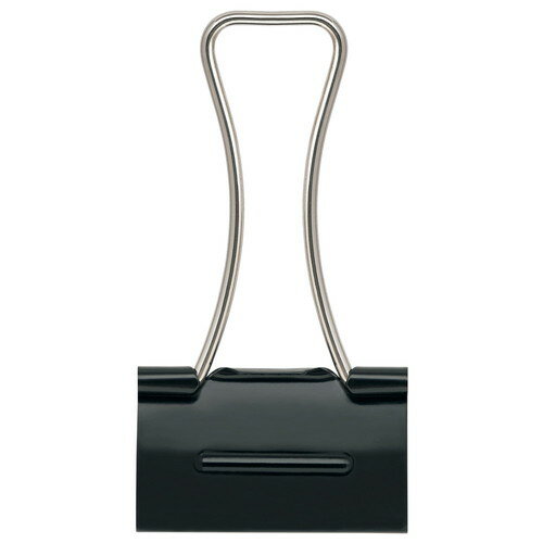 空気のように「かる〜く」開ける!新機構クリップ。●種別:大●入数（個）:10●とじ枚数:約120枚口幅:32mm●仕様:箱入●材質:本体=鉄（ブラック:鉄酸化皮膜）、ハンドル=鉄・ニッケルメッキ※とじ枚数はPPC用紙（64g/m2）をとじるときの目安です。※品質改良のため、予告なく仕様の変更を行う場合がございます。予めご了承ください。