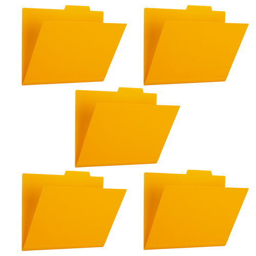 プラス PP個別フォルダー＋ A4横 イエロー 5枚 FL-161IF 【北海道・沖縄・離島配送不可】